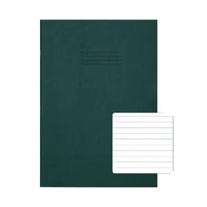 image of Rhino Exercise Book 8mm Ruled A4 Plus Dark Green Pack of 50 VC08724