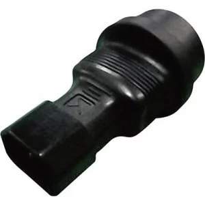 Image of Mains adapter PG connector IEC C14 plug Total number of pins 3Black