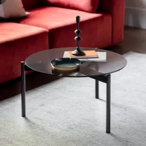 Image of Hays Coffee Table, Glass Black