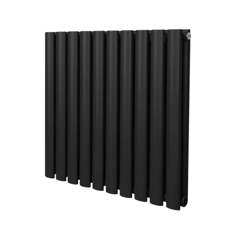 Image of Monstershop Oval Column Radiator - 600Mm X 600Mm - Black 213006