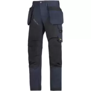 image of Snickers FlexiWork Black Mens Polyester Trousers 31in