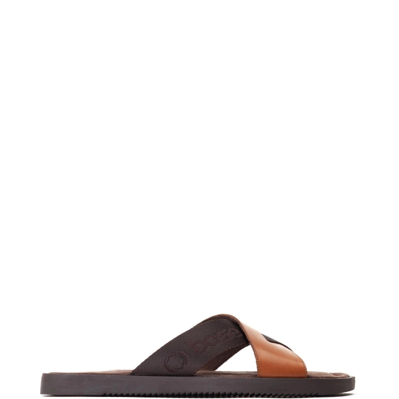 Image of Base London Base London Men Webb Slider in Tan Size: 8 Tan 8 Male 5038538356622