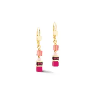 image of Mini Cubes Magenta Earrings 4565/20-0422