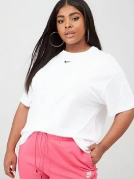 Image of Nike NSW Essential Tee (Curve) - White, Size 18-20=1X, Women