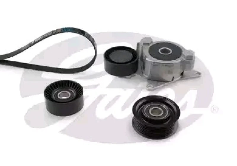 Image of GATES K017PK1870 V-ribbed belt set Micro-V Stretch Fit V-Ribbed Belt Set (542)