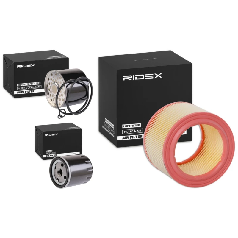 Image of RIDEX 4055F22722 Filter Set with gaskets/seals Filter Set (4055)