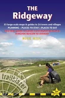 Image of The Ridgeway : 53 large-scale maps & guides to 24 towns and villages, Avebury to Ivinghoe Beacon and Ivinghoe Beacon to Avebury