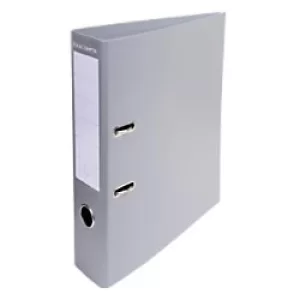 Image of Prem'Touch Lever Arch File PVC A4, S70mm 2 Ring, Grey, Pack of 10