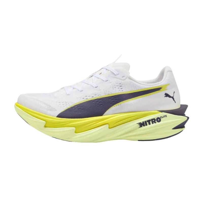 Image of Puma Deviate NITRO Elite 4 White Yellow SS26 Women, Size 37 - EUR