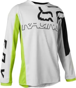 Image of FOX 180 Skew Youth Motocross Jersey, yellow, Size XL, yellow, Size XL