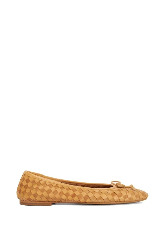 Image of Dune London Womens 'Heat' Ballet Pumps in Tan Size: 5 Tan Female 5