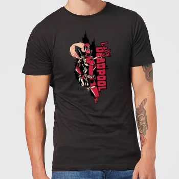 Image of Marvel Deadpool Lady Deadpool Mens T-Shirt - Black - 3XL - Black