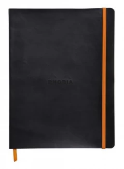 image of Rhodiarama Softcover Notebook Lined 190x250 Black