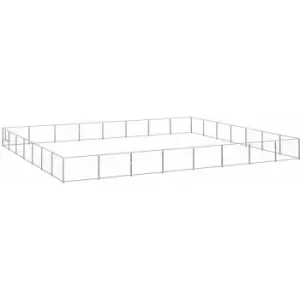 Image of Vidaxl - Dog Kennel Silver 56 m² Steel Silver