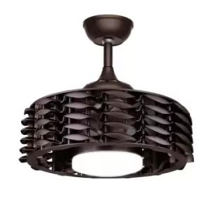 Image of Alum DC LED Ceiling Fan 24W CCT Black