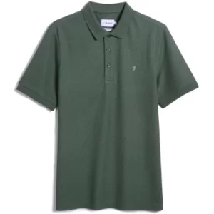 image of Farah Mens Cove Polo Shirt Cilantro Large