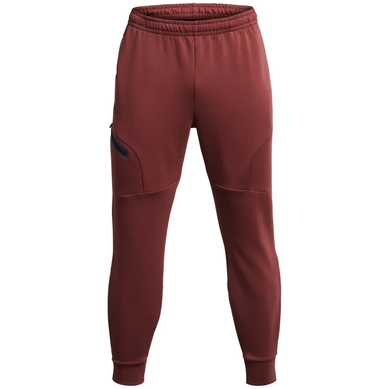 Image of Under Armour Mens Closed Hem Fleece Joggers Red male XL