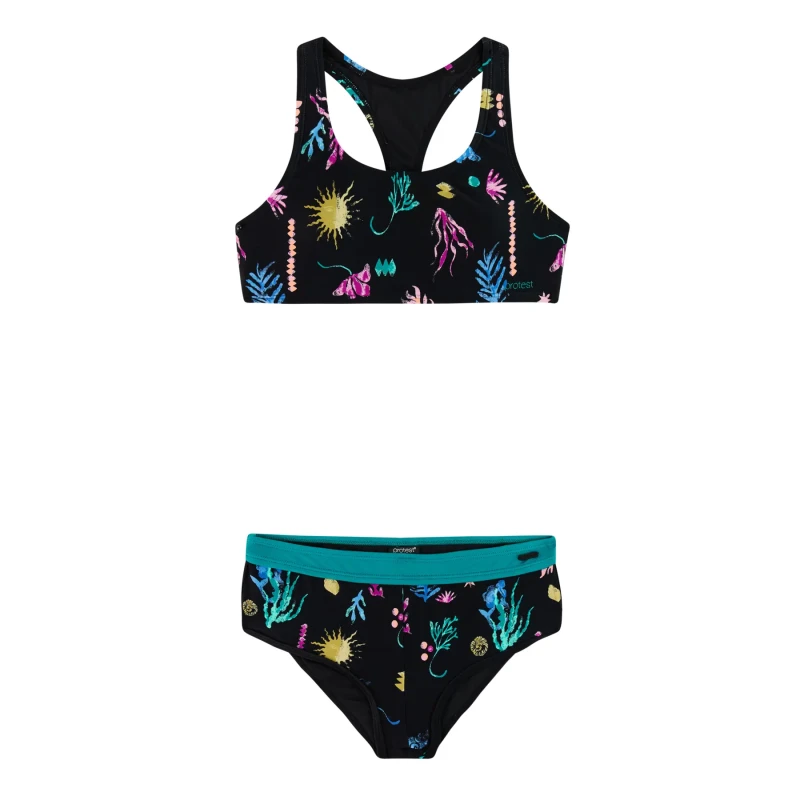 Image of Protest 2 Piece swimsuit for girls Protest Melosa Noir Female 4 ans