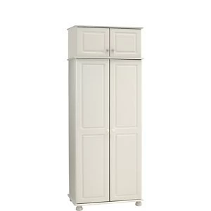 Image of Malmo White Double Wardrobe (H)1853mm (W)883mm (D)570mm