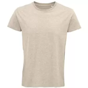 Image of SOLS Mens Crusader Heather Organic T-Shirt (M) (Beige)