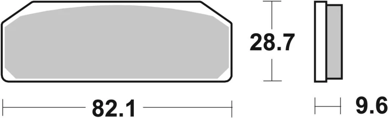 Image of sbs 845DS2 Brake pad set Brake Pad Set,disc brake (402)