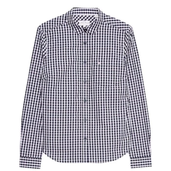 image of Jack Wills Prewitt Classic Poplin Shirt - Navy/Pink