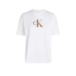 Image of Calvin Klein Jeans Premium Monologo Tee - White