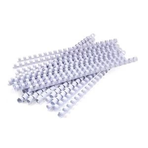 Image of Fellowes Apex Plastic Comb White 10mm Pack of 100 6200401