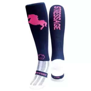 Image of Wacky Sox Sox Equestrian Stressage Socks - Blue