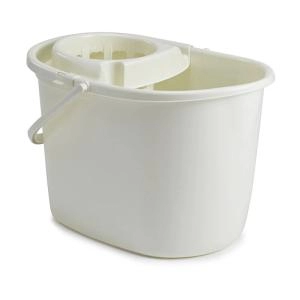 Image of Whitefurze Deluxe Mop Bucket, 15 Litres, Cream