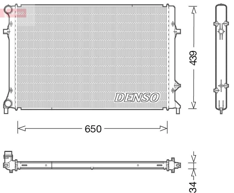 Image of DENSO Engine radiator DENSO DRM32042
