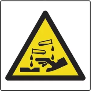 Image of Spectrum Industrial Corrosive Safety Sticker (250 Pack) - 50 x 50mm