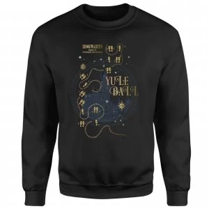 Image of Harry Potter Hogwarts Yule Ball Sweatshirt - Black - L - Black