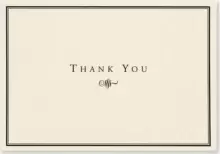 Image of Thank You Notes Black/cream