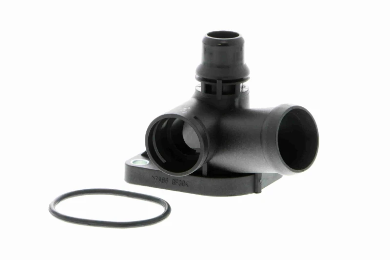 Image of VAICO V10-8201 Coolant Flange Rear, Original VAICO Quality Coolant Flange (3219)
