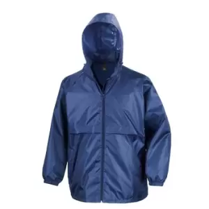 Image of Result Mens Core Adult Windcheater Water Repellent Windproof Jacket (2XL) (Royal)