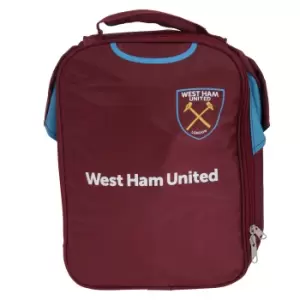 image of West Ham FC Official Classic Football Kit Lunch Bag (One Size) (Claret/Blue)