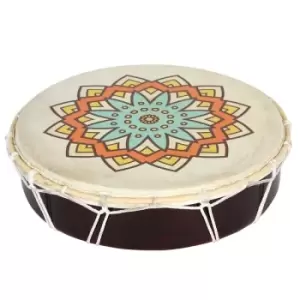 Image of Large Shamanic Drum with Pattern