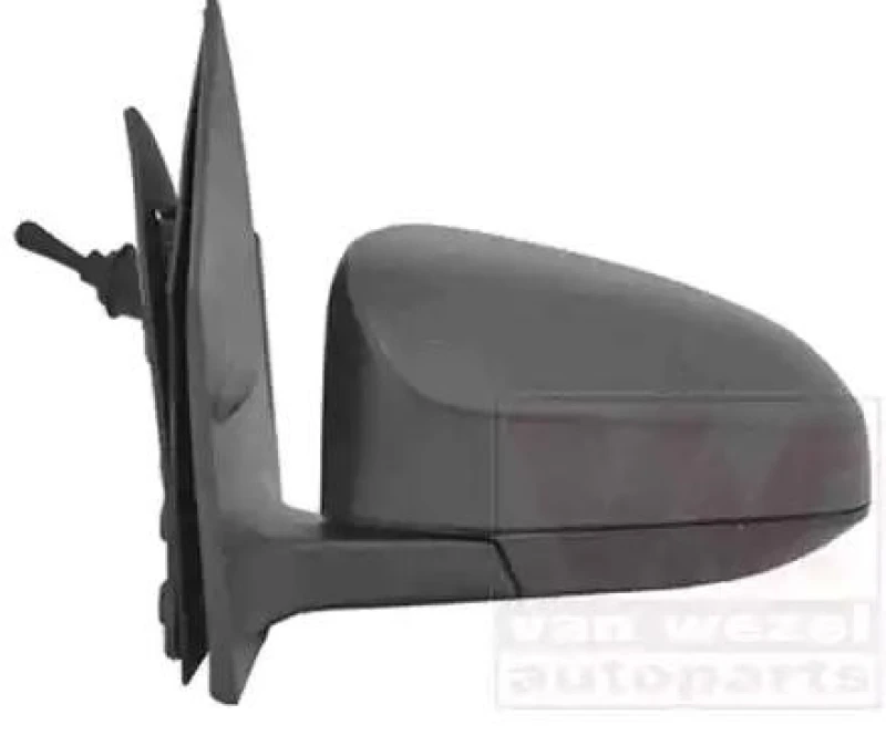 Image of VAN WEZEL 0919805 Wing mirror * HAGUS * Left, Control: cable pull, primed Outside Mirror (50)
