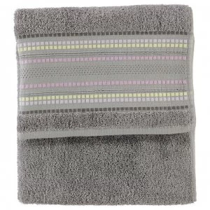 image of Linens and Lace Border Stitch Towel - Tropical