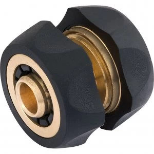 Image of Draper Brass Hose Pipe Joiner Repairer Connector 1/2" / 12.5mm Pack of 1