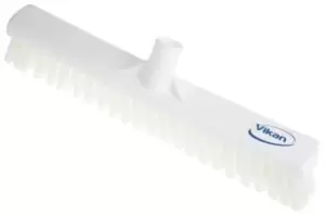 image of Vikan Broom, White With PET Bristles for General Purpose