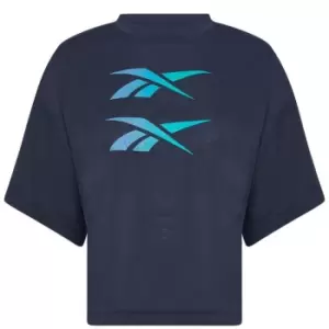 Image of Reebok Boxy T Shirt Ladies - Blue