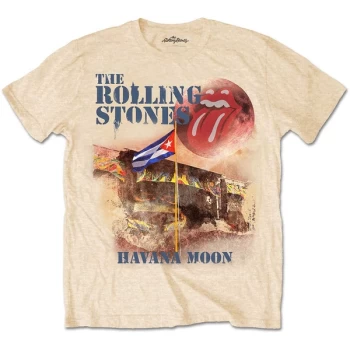 Image of The Rolling Stones - Havana Moon Unisex Large T-Shirt - Yellow