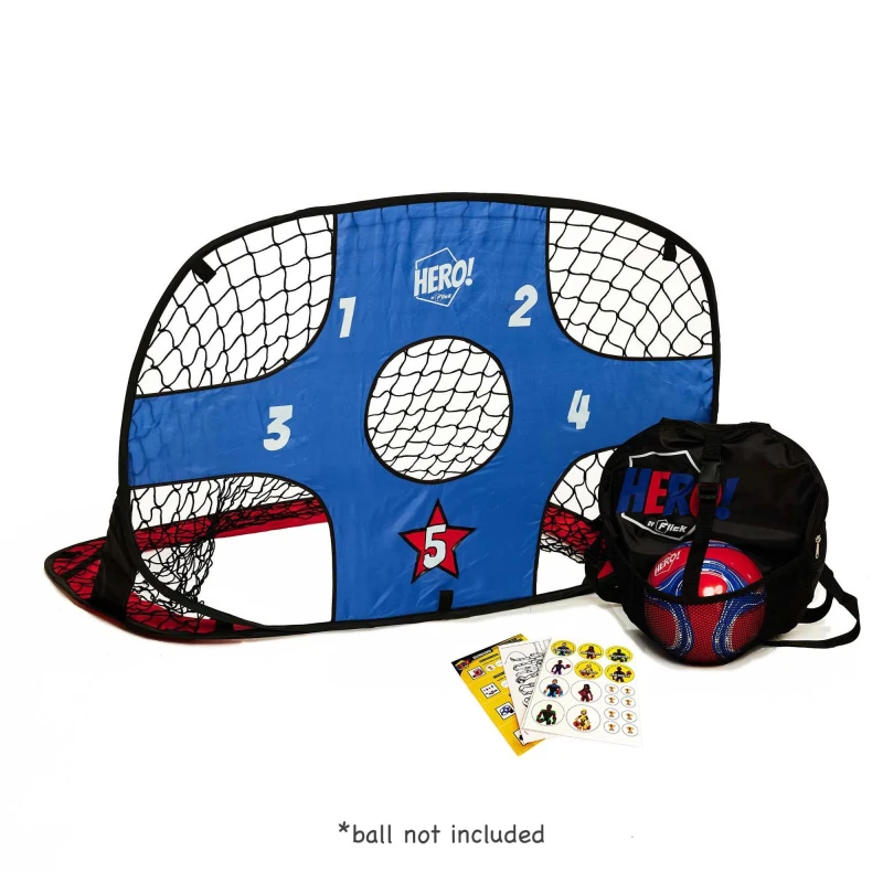 Image of Football Flick HERO! Strikers Goal Pack Black Blue & Re unisex Medium