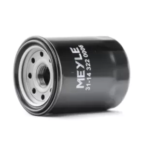 image of MEYLE Oil filter Original Quality 31-14 322 0006 Engine oil filter HONDA,CIVIC VIII Hatchback (FN, FK),Jazz II Schragheck (GD_, GE3, GE2)