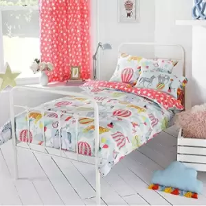 Image of Riva Home Vintage Circus Duvet Cover Set (Toddler (120x150cm)) (Multicolour)