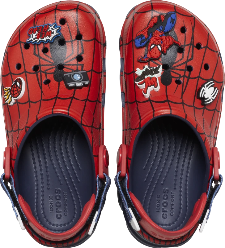 Image of Crocs Print x Spiderman All Terrain Clog Boys Junior Sandals Print UK 2 (EU 34)