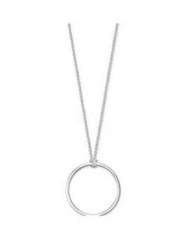 image of Thomas Sabo Sterling Silver 70cm Charm Ring Necklace, One Colour, Women