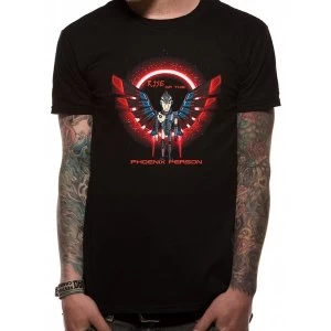 image of Rick And Morty - Rise Of The Phoenix Mens Medium T-Shirt - Black